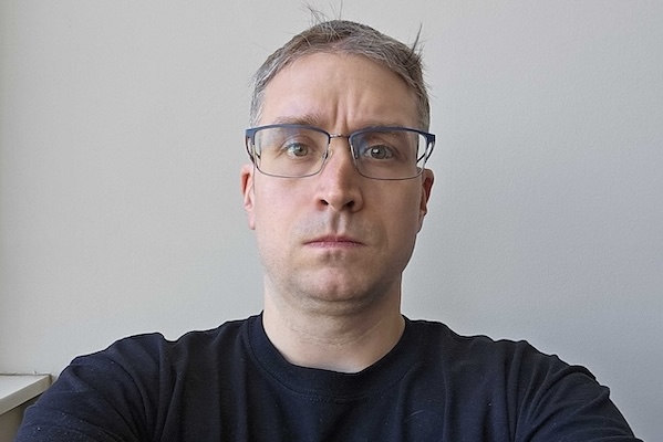 Kyle's annual shedding of the beard as Winter Kyle become Spring Kyle.